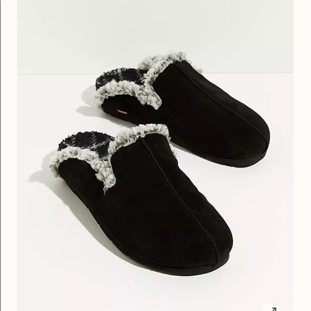 NWT Free People Damon Cozy Mules size 39 Black